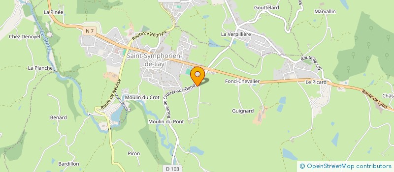 localisation de l'entreprise E&E ASSOCIEES  SAINT-SYMPHORIEN-DE-LAY