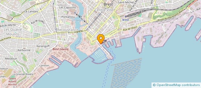 localisation de l'entreprise E.E.C.B. à BREST