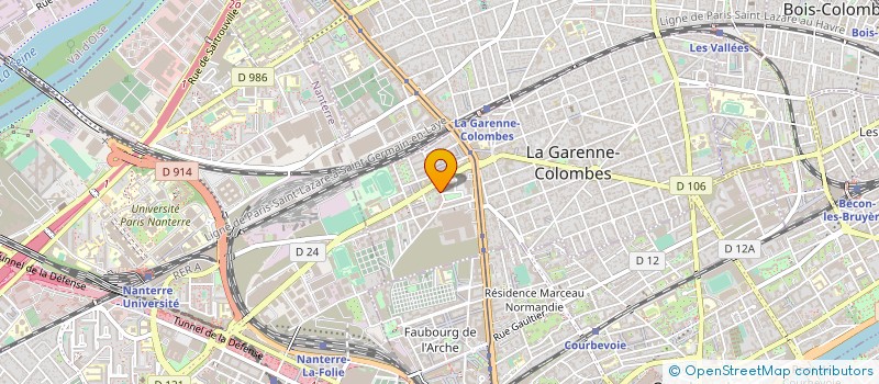 localisation de l'entreprise E.E.G.I.C. à LA GARENNE-COLOMBES