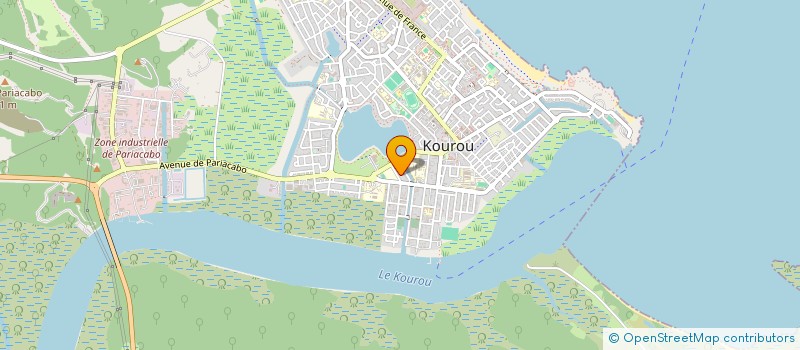 localisation de l'entreprise E.E.I.C.  KOUROU