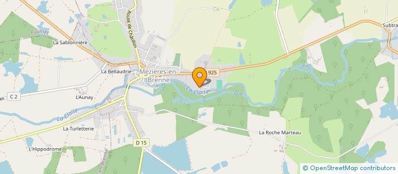 localisation de l'entreprise E.E.I. DUBREUIL à MEZIERES-EN-BRENNE