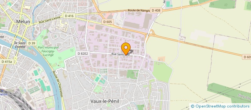 localisation de l'entreprise E.E.M à VAUX-LE-PENIL