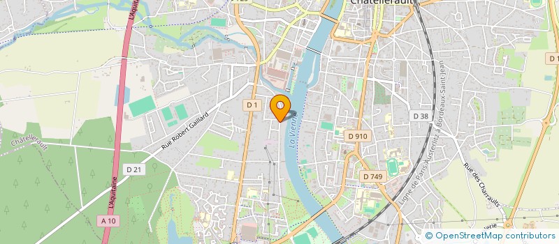 localisation de l'entreprise E-ELEC 86 à CHATELLERAULT