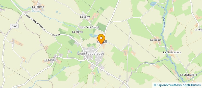 localisation de l'entreprise E.F.A. AGRICOLE  LOGE-FOUGEREUSE