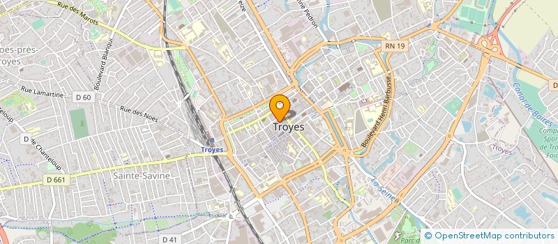 localisation de l'entreprise E & F ARCHITECT à TROYES