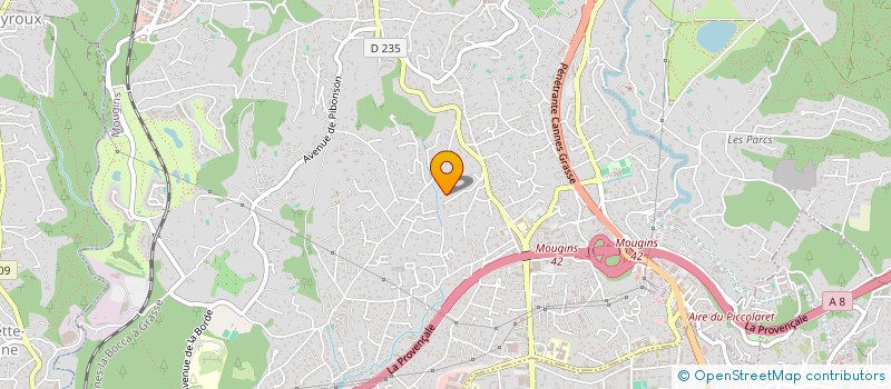 localisation de l'entreprise E.F.B.P.  MOUGINS