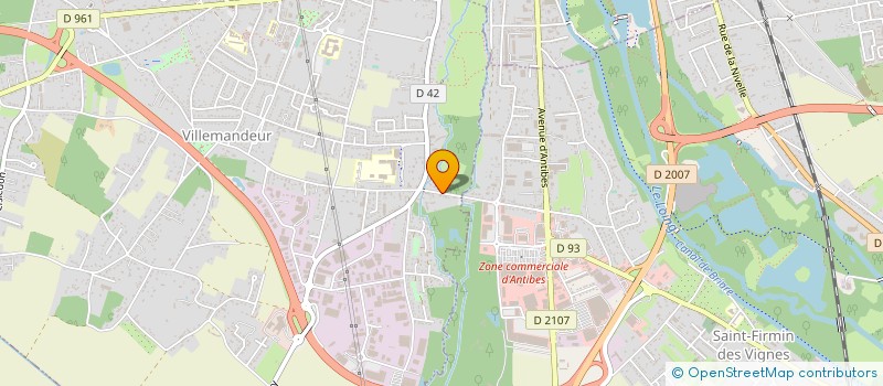 localisation de l'entreprise E.F BAT à VILLEMANDEUR