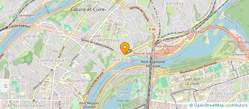localisation de l'entreprise E. F. C. à CALUIRE-ET-CUIRE