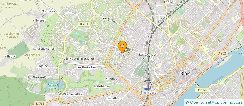 localisation de l'entreprise E.F.C  BLOIS