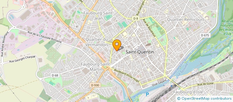 localisation de l'entreprise E.F.C. FORMATION à SAINT-QUENTIN