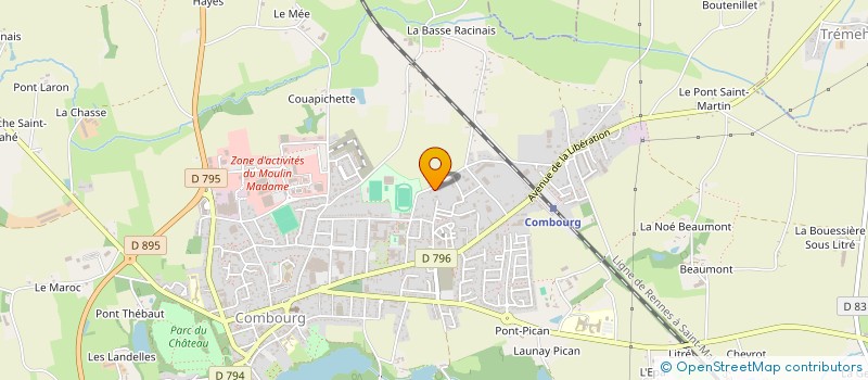 localisation de l'entreprise E.F CONSEILS  COMBOURG