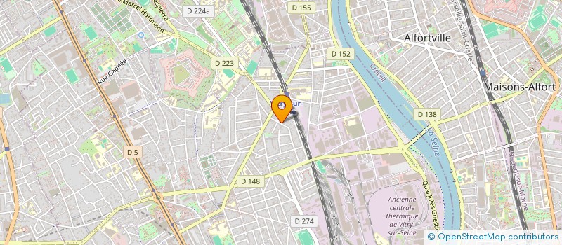 localisation de l'entreprise E.F CONSULTING  VITRY-SUR-SEINE