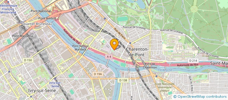 localisation de l'entreprise E&F CONSULTING  CHARENTON-LE-PONT