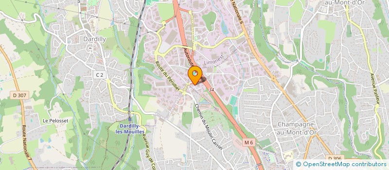 localisation de l'entreprise E F CONTROLE à CHAMPAGNE-AU-MONT-D OR