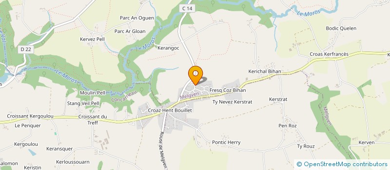 localisation de l'entreprise E.F.E.A LE BOURHIS  MELGVEN