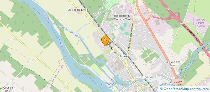 localisation de l'entreprise E.F.E BTP à BRIARE