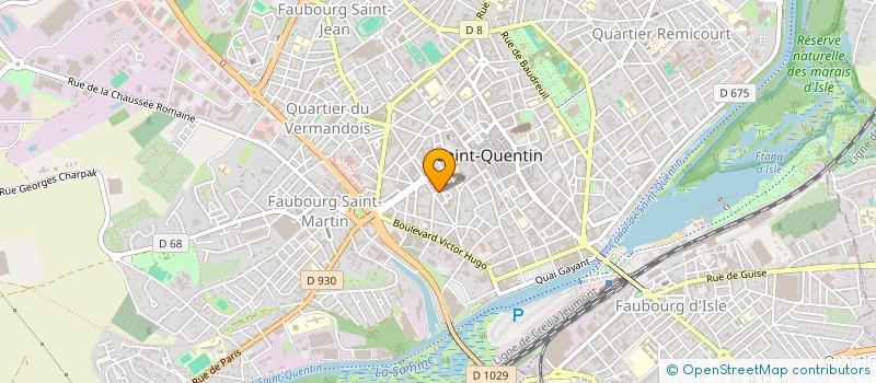 localisation de l'entreprise E.F.F.E.T.S CHRYSALIDE à SAINT-QUENTIN