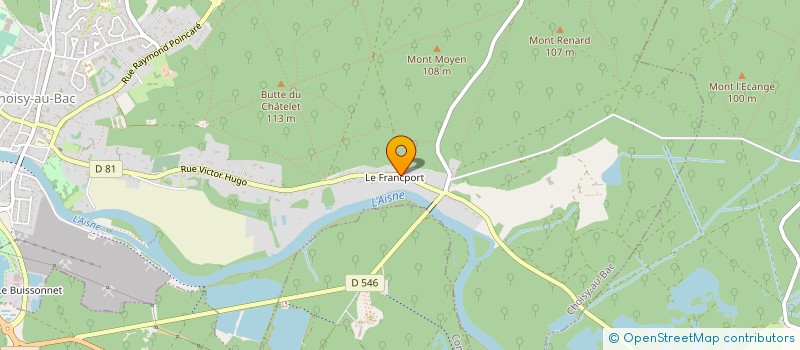 localisation de l'entreprise E.F FRANCE à CHOISY-AU-BAC