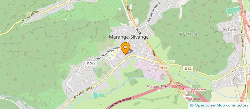 localisation de l'entreprise E.F.G  MARANGE-SILVANGE