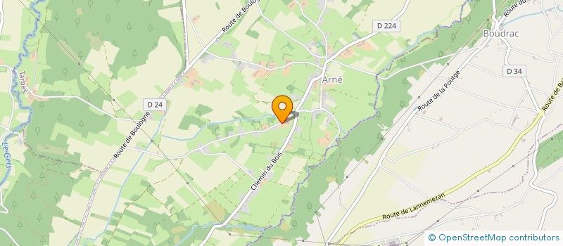 localisation de l'entreprise E.F.G  LARAN