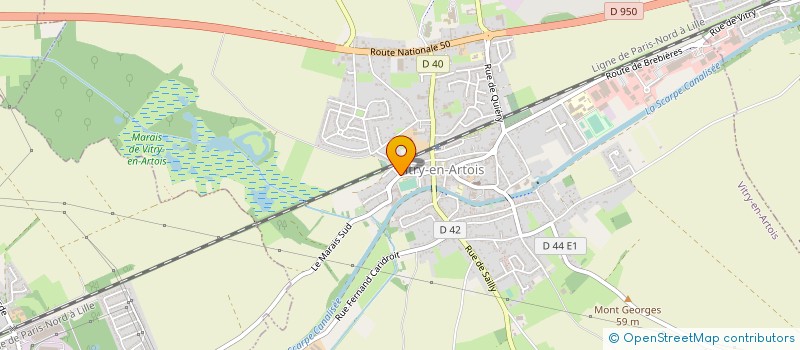 localisation de l'entreprise E F G F  VITRY EN ARTOIS