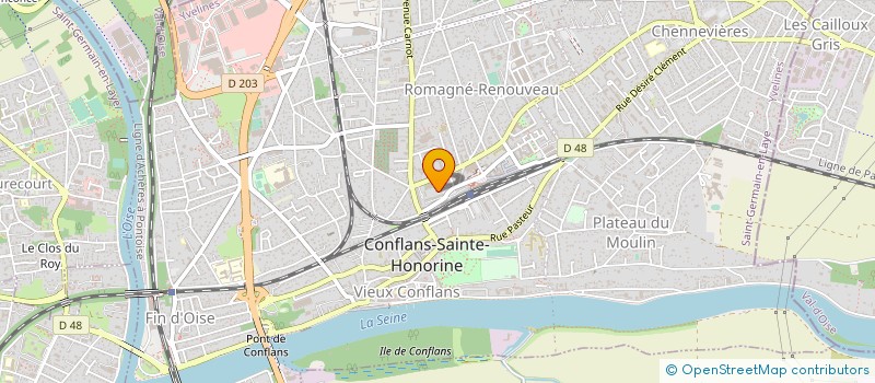 localisation de l'entreprise E.F. GRAVURE SUR PIERRE  CONFLANS-SAINTE-HONORINE