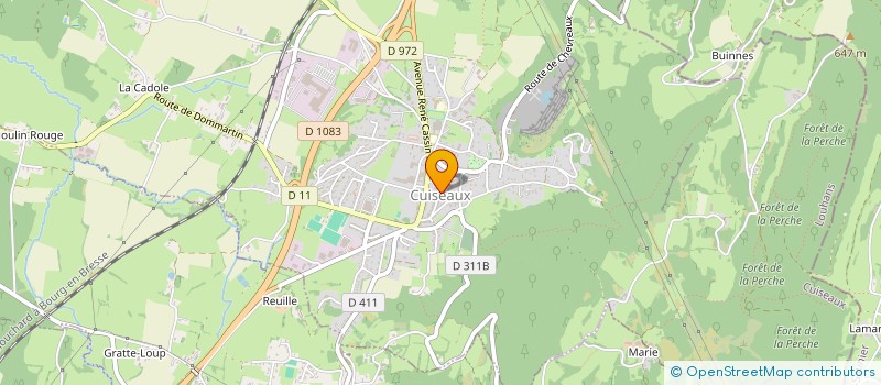 localisation de l'entreprise E.F.I.71 à CUISEAUX
