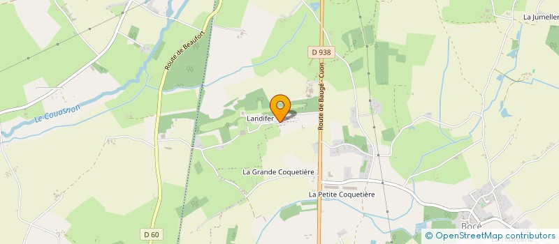 localisation de l'entreprise E.F.I.A. à BAUGE-EN-ANJOU