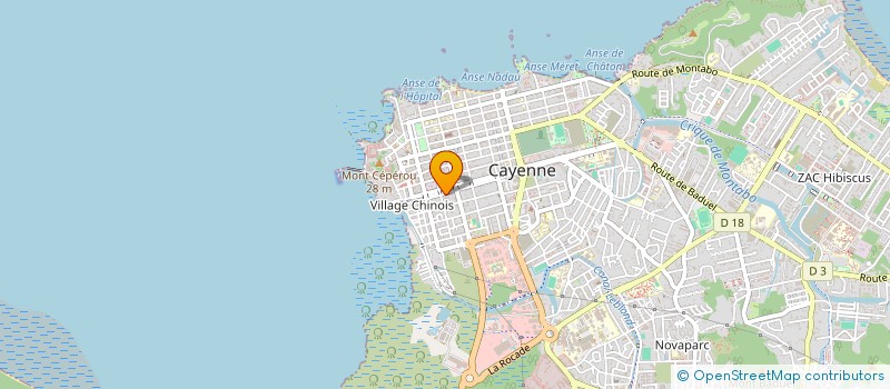 localisation de l'entreprise E.F.I.N.A.G à CAYENNE