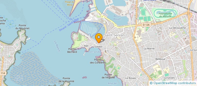 localisation de l'entreprise E.F. INVEST à SAINT-MALO