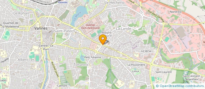 localisation de l'entreprise E.F INVEST à VANNES
