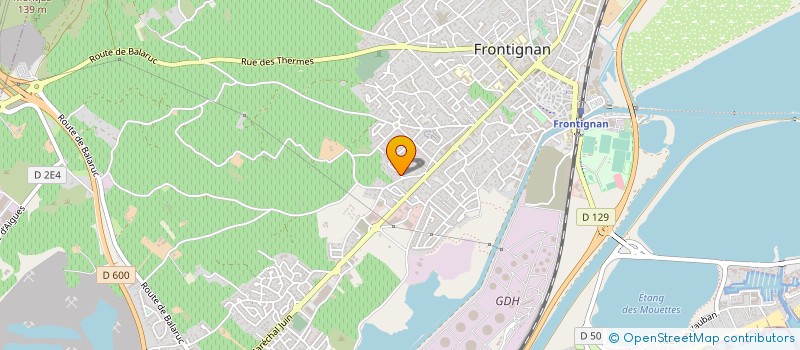 localisation de l'entreprise E F J à FRONTIGNAN