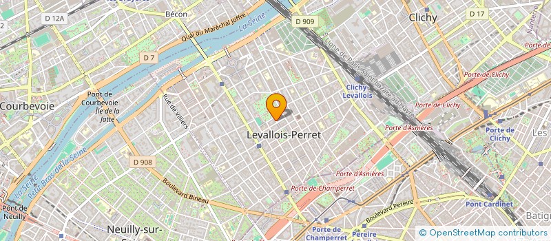 localisation de l'entreprise E F L à LEVALLOIS-PERRET