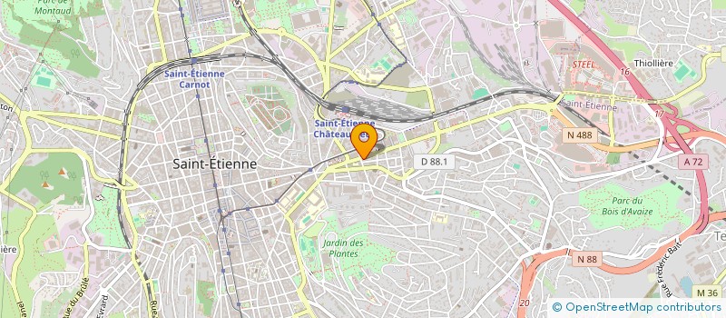 localisation de l'entreprise E&F LMNP  SAINT-ETIENNE