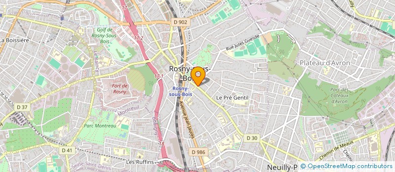 localisation de l'entreprise E.F.M.J.C DIVINE ONCTION PAR LE MESSIE JESUS CHRIST à ROSNY-SOUS-BOIS