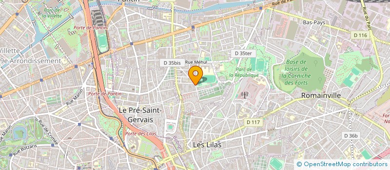 localisation de l'entreprise E.F.P  PANTIN