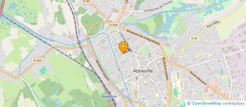 localisation de l'entreprise E & F PATRIMOINE  ABBEVILLE