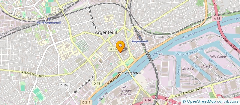localisation de l'entreprise E F T B à ARGENTEUIL