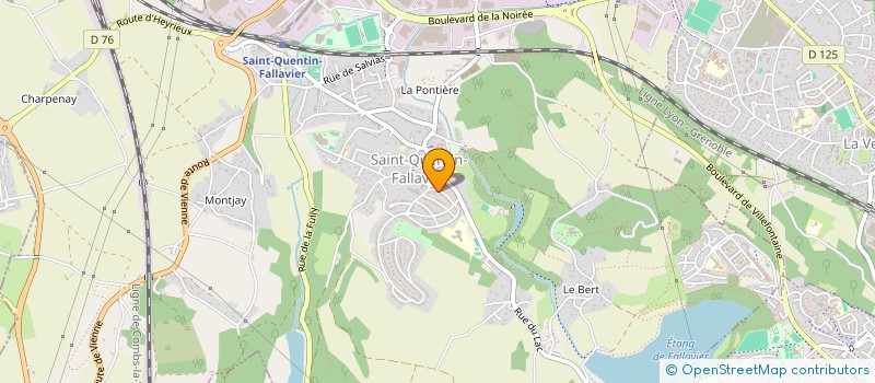 localisation de l'entreprise E-FLUIDES PLOMBERIE  SAINT-QUENTIN-FALLAVIER