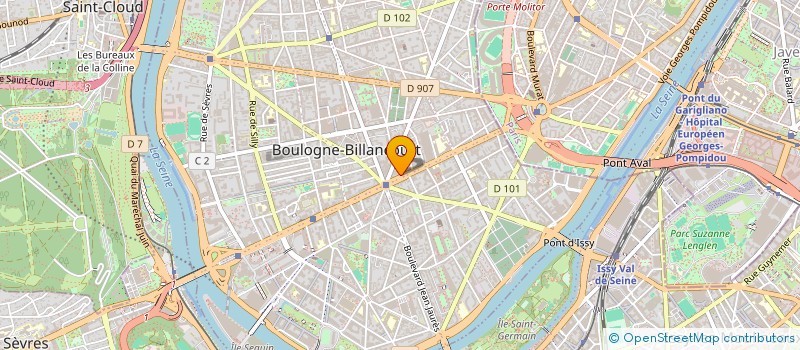 localisation de l'entreprise E FORCE WIS à BOULOGNE-BILLANCOURT