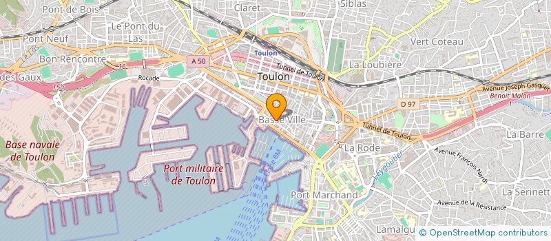 localisation de l'entreprise E-FRANCE FORMATION  TOULON