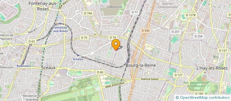 localisation de l'entreprise E G 3 A à SCEAUX
