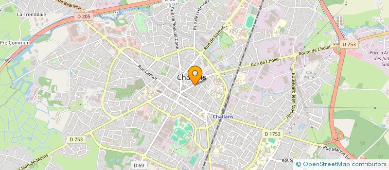 localisation de l'entreprise E.G à CHALLANS