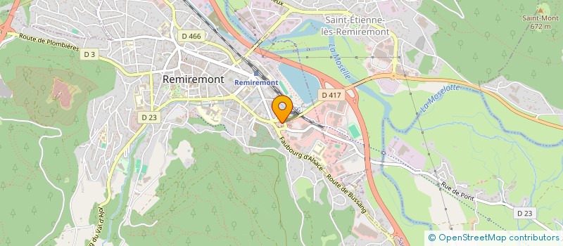 localisation de l'entreprise E & G à REMIREMONT