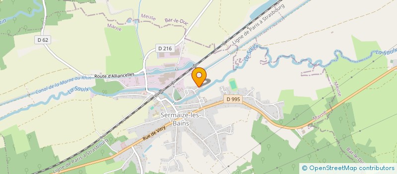 localisation de l'entreprise E.G.A.  SERMAIZE-LES-BAINS