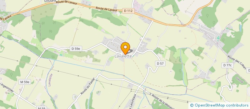 localisation de l'entreprise E.G.A.A.  LAVALETTE