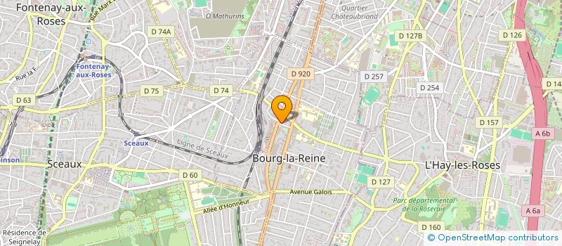 localisation de l'entreprise E.G.A.L. à BOURG-LA-REINE