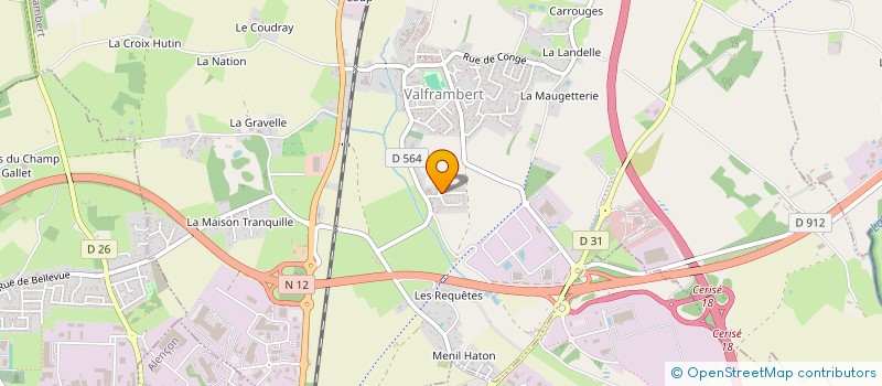 localisation de l'entreprise E.G.B. à VALFRAMBERT
