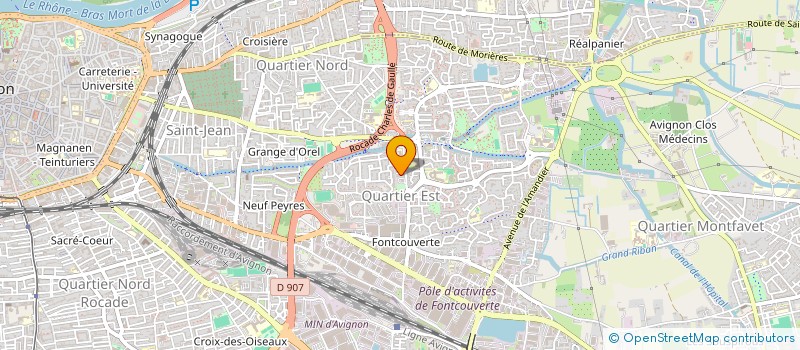 localisation de l'entreprise E.G.B.  AVIGNON