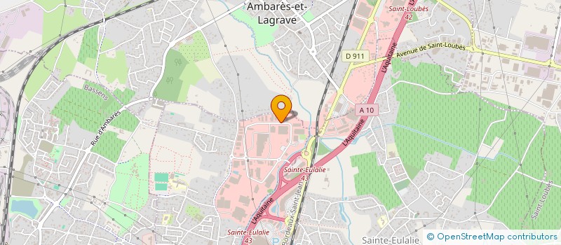 localisation de l'entreprise E.G.B  CARBON-BLANC